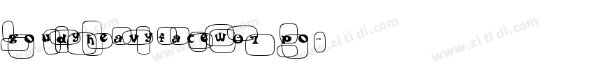 GoudyHeavyfaceW01 Po字体转换